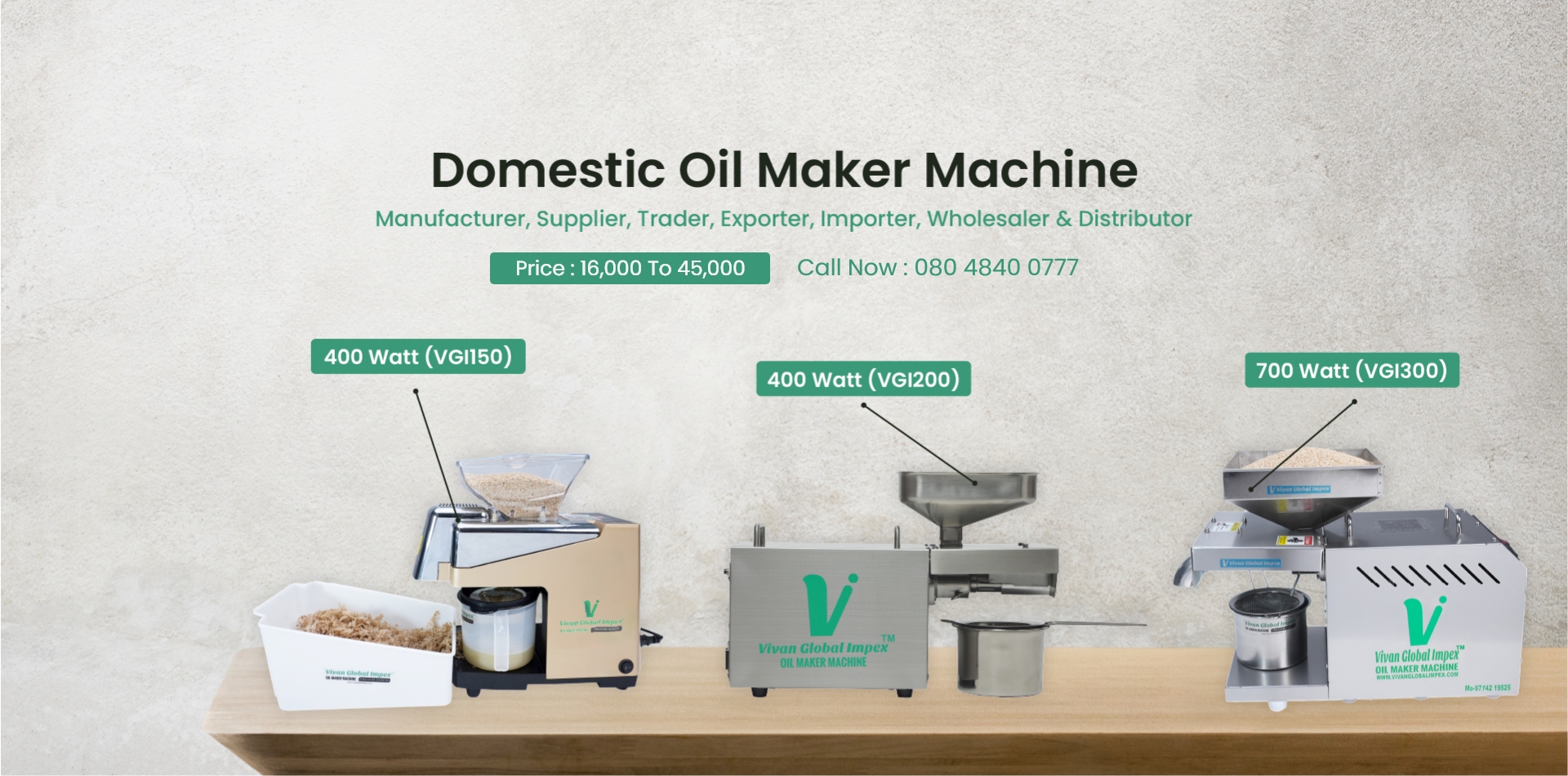 Domestic & Commercial Oil Extraction Machine Manufacturers